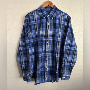 Polo Ralph Lauren Plaid Oxford Country Flannel Workshirt Preppy Pony Men Size XL